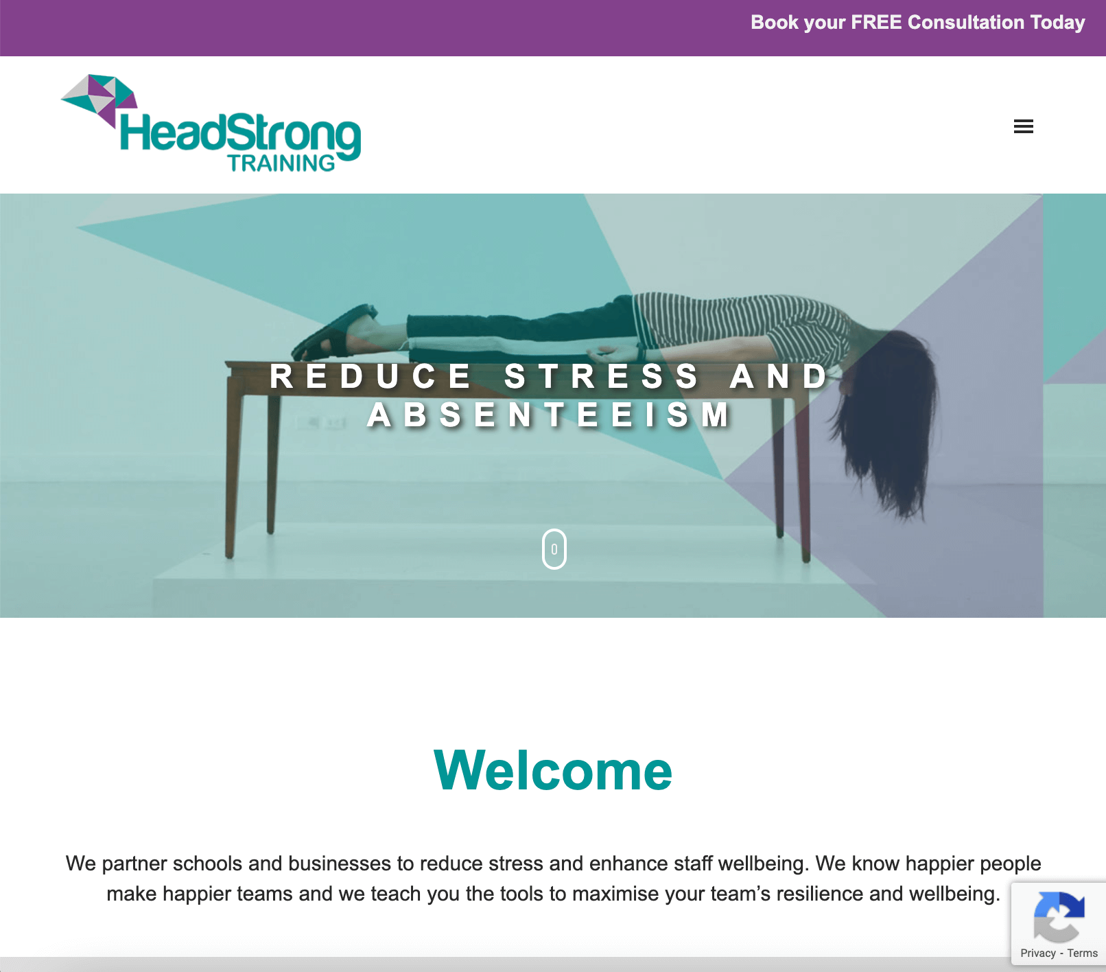 Headstrong website screengrab