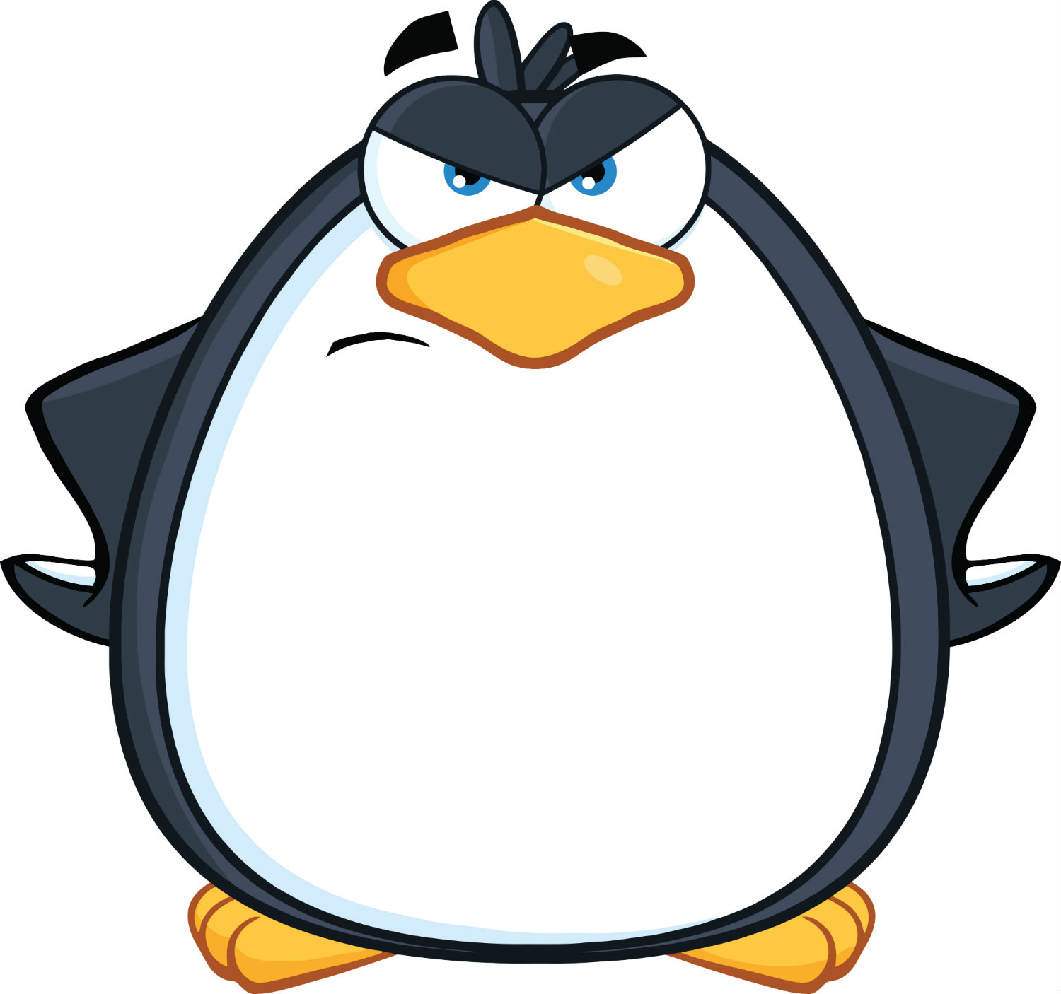 Пингвин мультяшный злой
